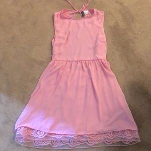 Women’s backless dress.